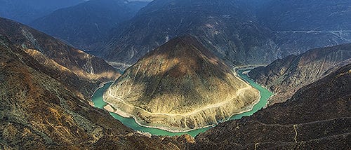 The First Bend Of Yangtze River