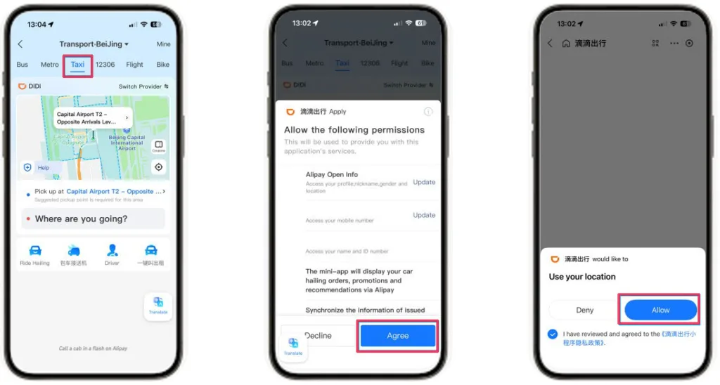 Alipay for public transport in China