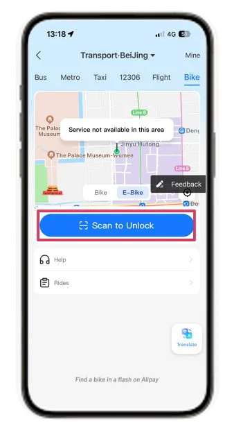 Alipay for public transport in China